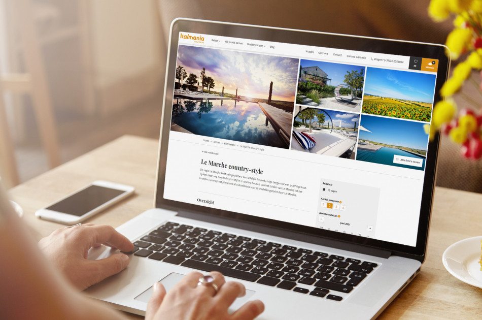 Italmania site - laptop | Zelf rondreis samenstellen