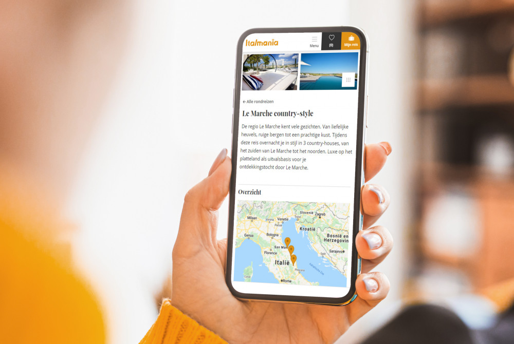 Italmania site - telefoon - Zelf rondreis samenstellen
