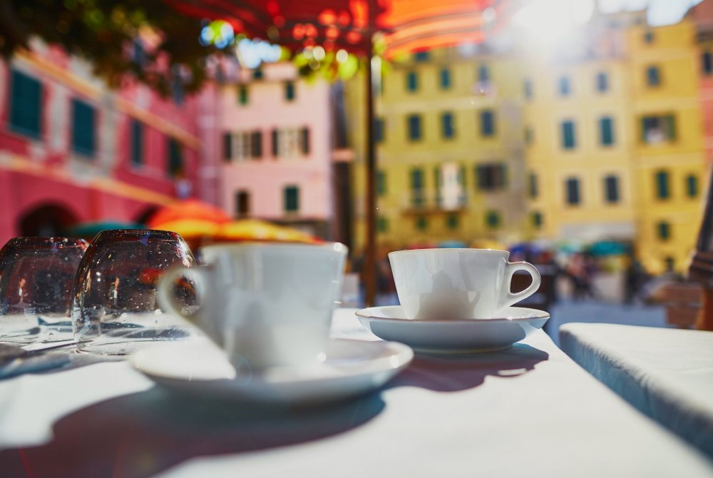Ligurië - Vernazza - koffie - terrasje
