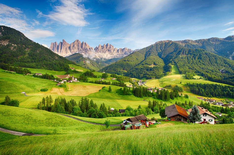 Trentino - Dolomieten - Val di Funes - bergen - landschap
