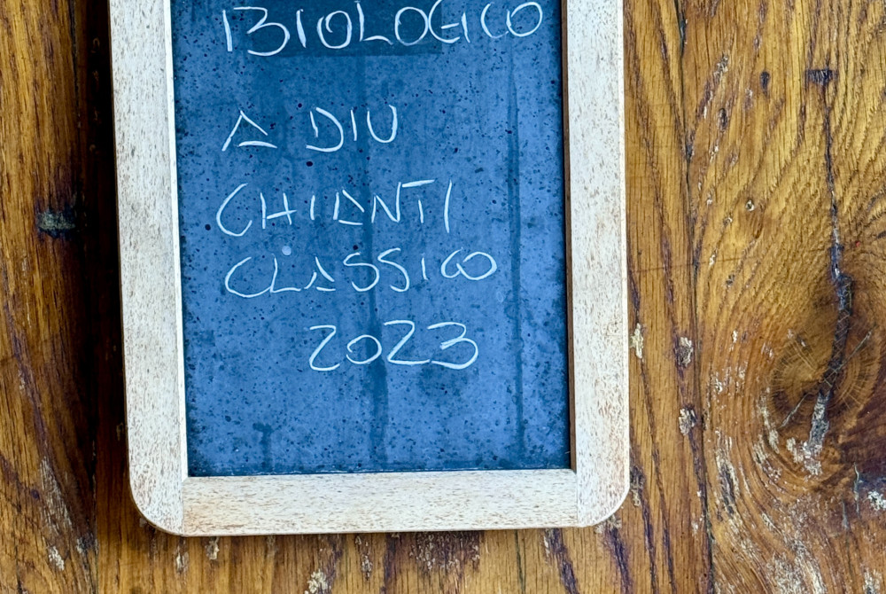 Leistenen krijtbord chianti