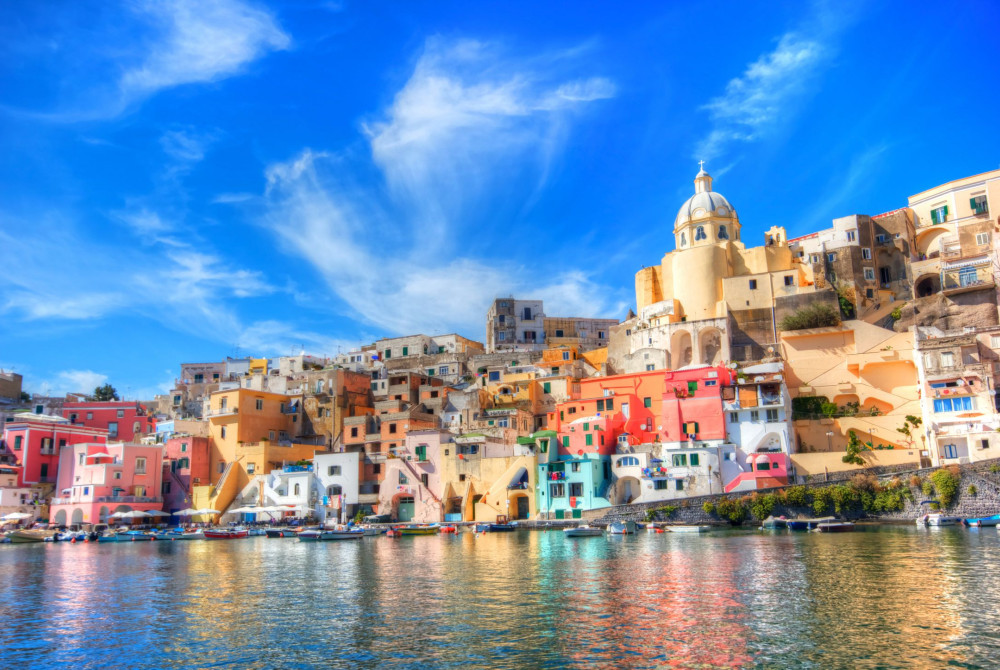 Procida - Eiland - Baai van Napels