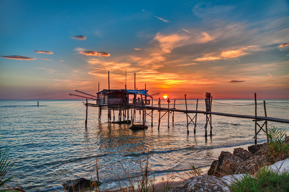 Abruzzen - Chieti - Trabocchi - zee - tramontana