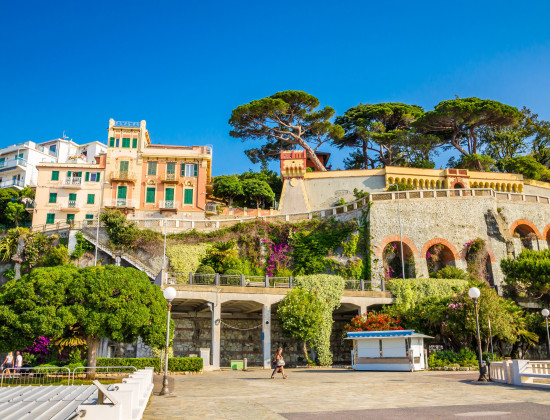 Ligurië - Celle Ligure - zicht op het dorp