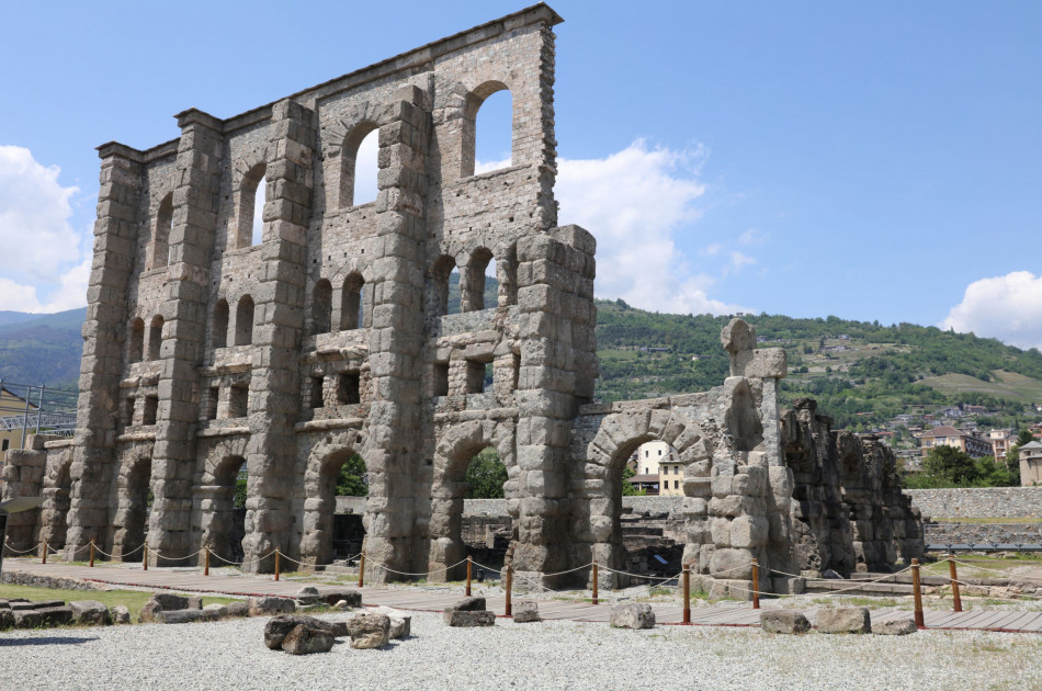 Italië - Aosta - Amfitheater - Romeins