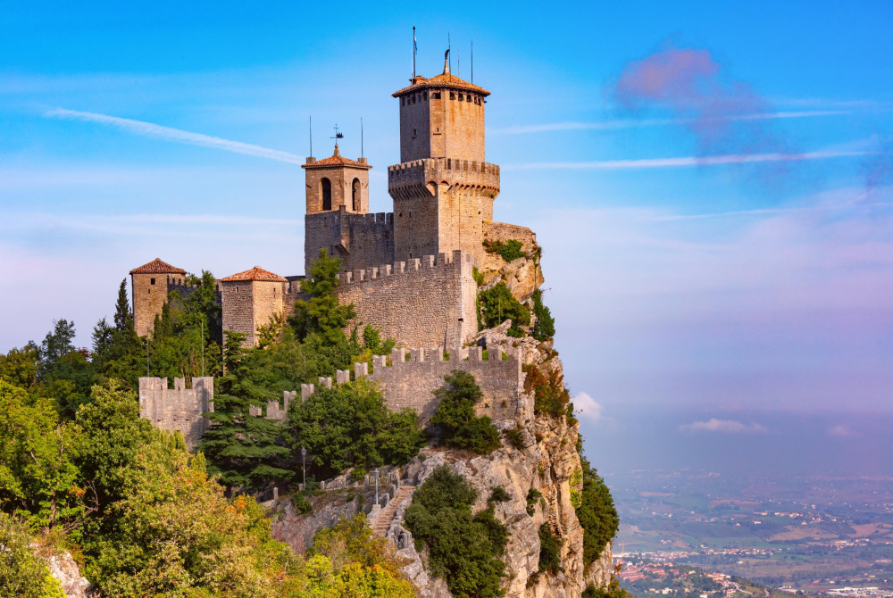 San Marino - Monte Titano -  drie middeleeuwse torens