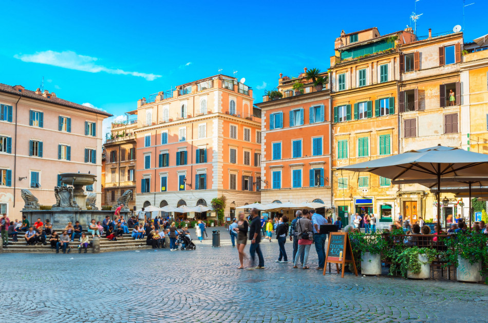 Lazio - Rome - plein - straatbeeld