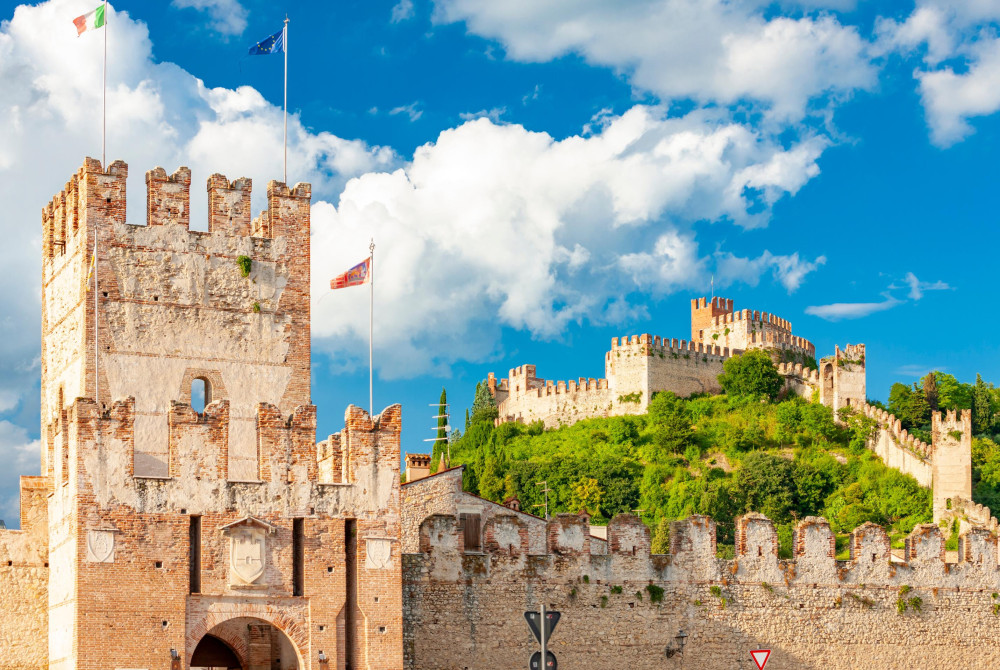Soave - kasteel - stad - Veneto