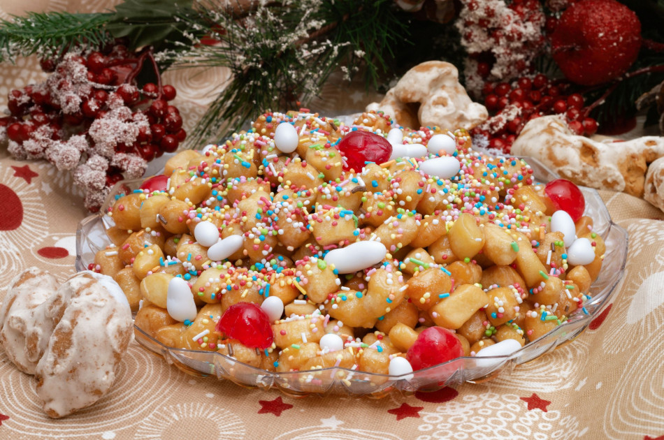 Kerst in Italië - schaal met zoetigheden