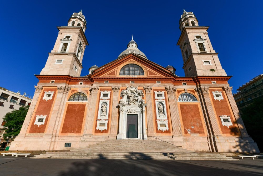 Basilica di Santa Maria Assunta in Carignano, Genoa, Italy.