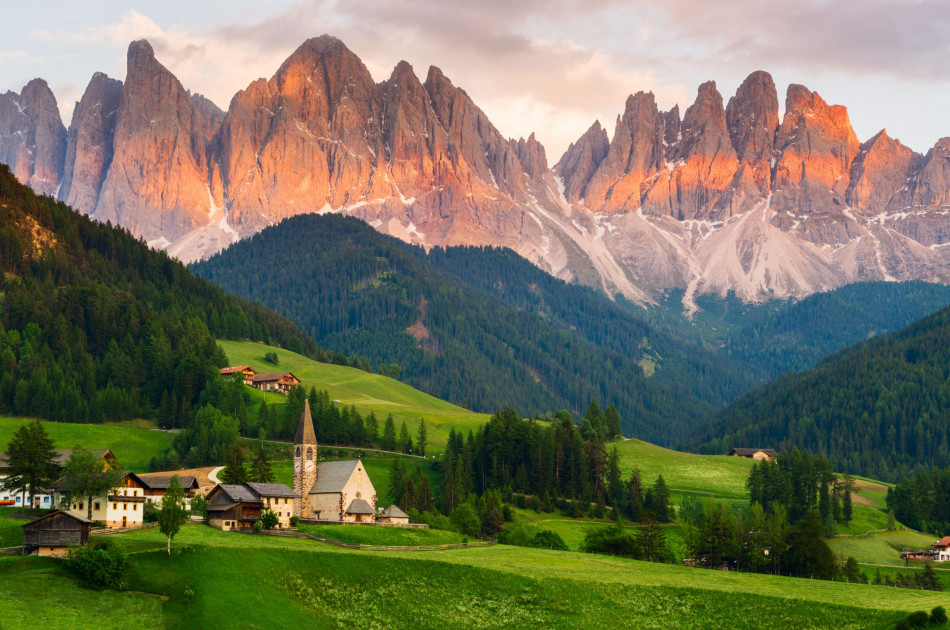 Trentino - Dolomieten - berglandschap - tramonte