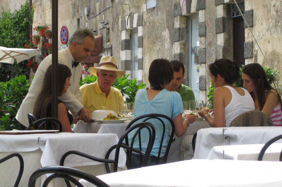 Umbrie - lunchen - terras - Orvieto