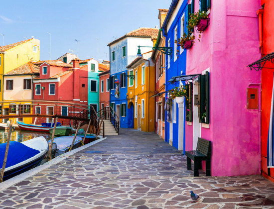 Burano - Venetië - Kleurrijke vissershuisjes