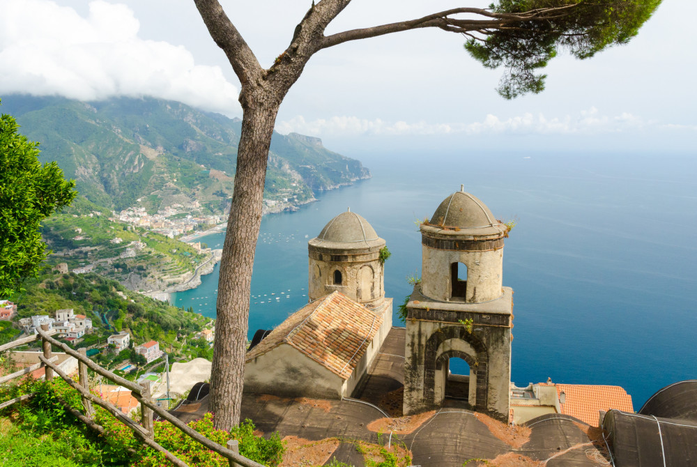 Campania - Ravello - zicht over zee