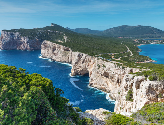 Sardinie - Capo Caccia - rotsen - zee